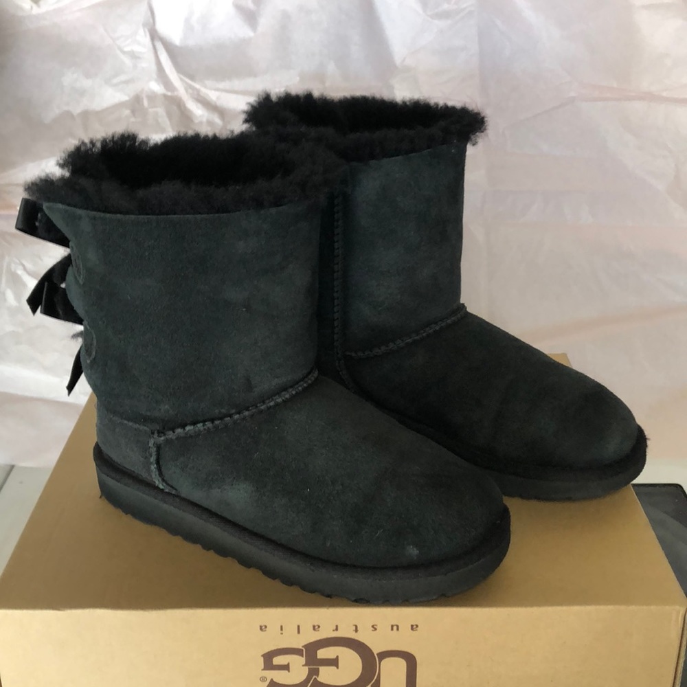 Ugg Kids Bailey Bow Boot Black